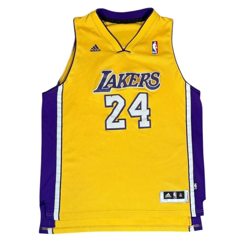 Kobe Bryant Los Angeles Lakers Adidas NBA Basketball Jersey Youth XL Length + 2